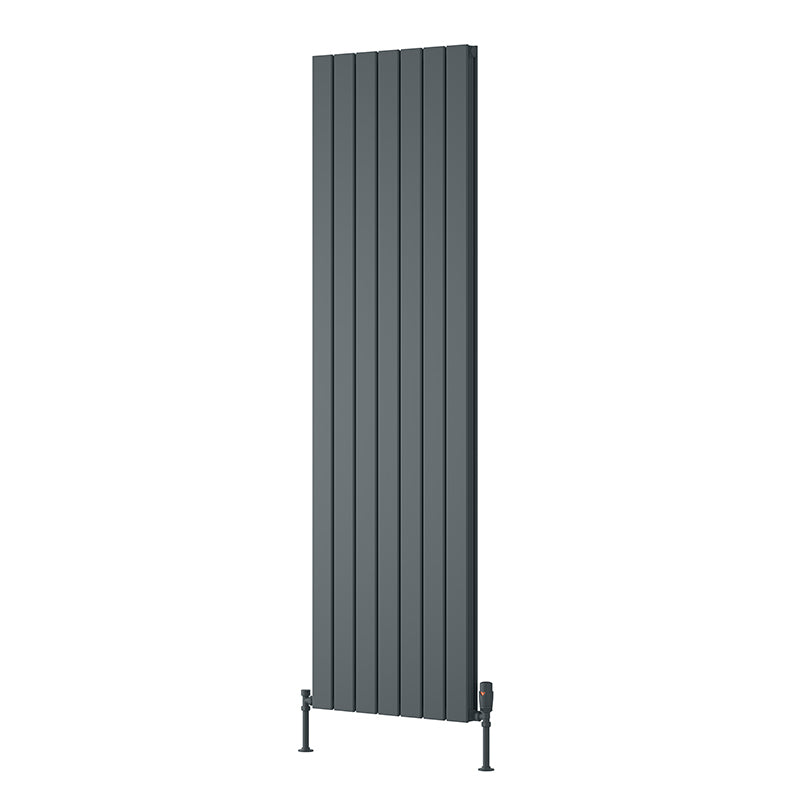 Reina Piatto Vertical Aluminium Radiator (6 sizes, 2 style, 2 colours) - Brand New Bathrooms