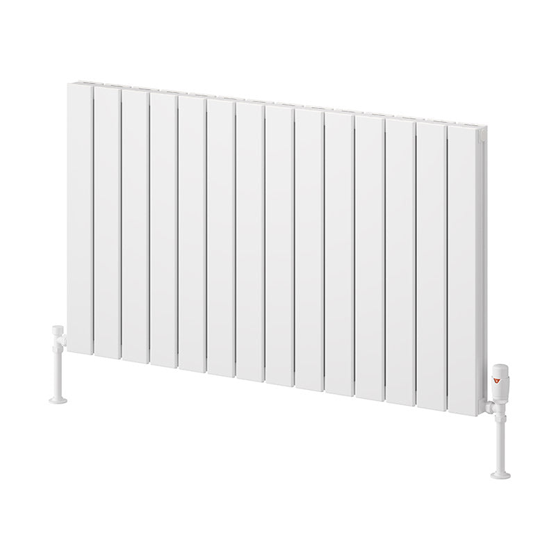 Reina Piatto Horizontal Aluminium Radiator (6 sizes, 2 style, 2 colours) - Brand New Bathrooms