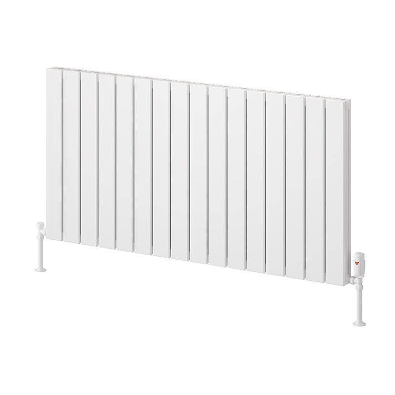 Reina Piatto Horizontal Aluminium Radiator (6 sizes, 2 style, 2 colours) - Brand New Bathrooms