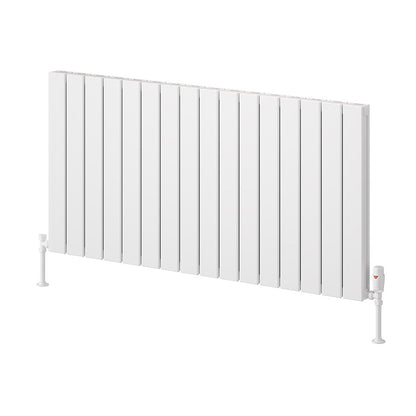 Reina Piatto Horizontal Aluminium Radiator (6 sizes, 2 style, 2 colours) - Brand New Bathrooms