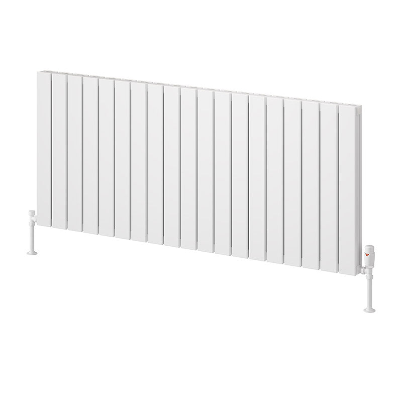Reina Piatto Horizontal Aluminium Radiator (6 sizes, 2 style, 2 colours) - Brand New Bathrooms