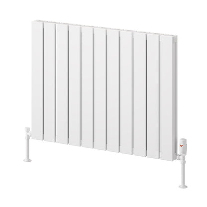 Reina Piatto Horizontal Aluminium Radiator (6 sizes, 2 style, 2 colours) - Brand New Bathrooms