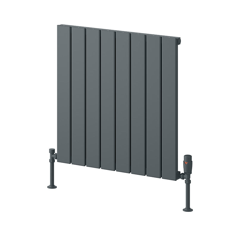Reina Piatto Horizontal Aluminium Radiator (6 sizes, 2 style, 2 colours) - Brand New Bathrooms