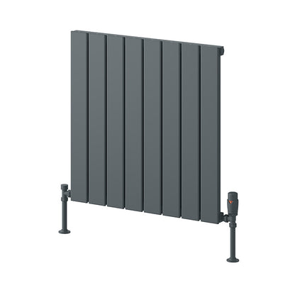 Reina Piatto Horizontal Aluminium Radiator (6 sizes, 2 style, 2 colours) - Brand New Bathrooms