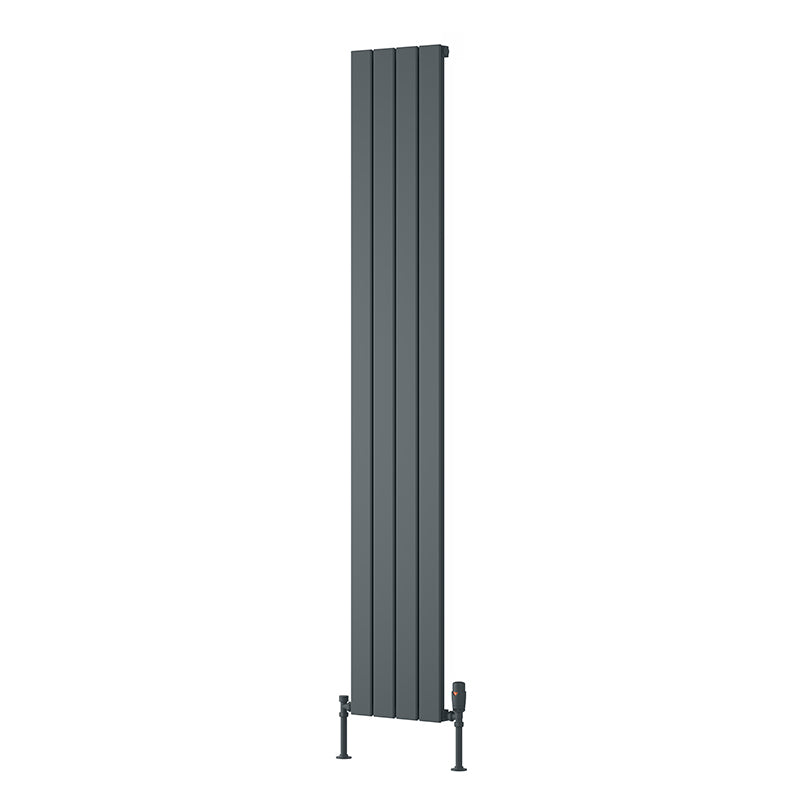 Reina Piatto Vertical Aluminium Radiator (6 sizes, 2 style, 2 colours) - Brand New Bathrooms