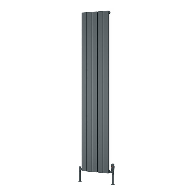 Reina Piatto Vertical Aluminium Radiator (6 sizes, 2 style, 2 colours) - Brand New Bathrooms