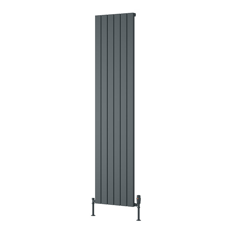 Reina Piatto Vertical Aluminium Radiator (6 sizes, 2 style, 2 colours) - Brand New Bathrooms