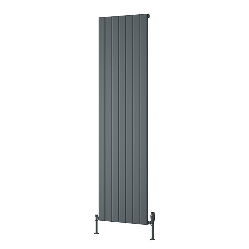 Reina Piatto Vertical Aluminium Radiator (6 sizes, 2 style, 2 colours) - Brand New Bathrooms