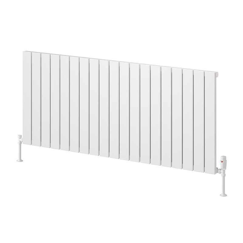 Reina Piatto Horizontal Aluminium Radiator (6 sizes, 2 style, 2 colours) - Brand New Bathrooms