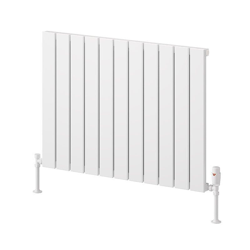 Reina Piatto Horizontal Aluminium Radiator (6 sizes, 2 style, 2 colours) - Brand New Bathrooms