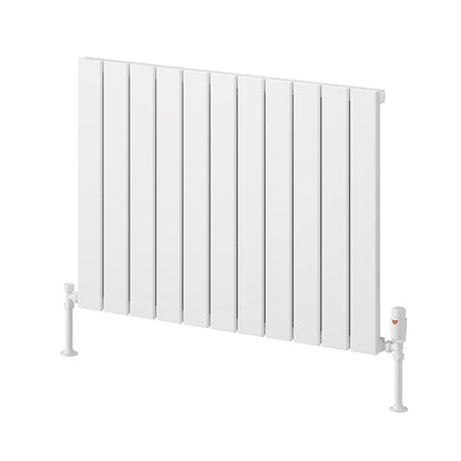 Reina Piatto Horizontal Aluminium Radiator (6 sizes, 2 style, 2 colours) - Brand New Bathrooms