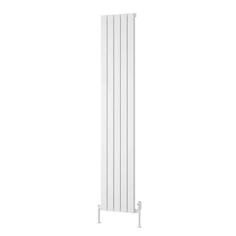 Reina Piatto Vertical Aluminium Radiator (6 sizes, 2 style, 2 colours) - Brand New Bathrooms