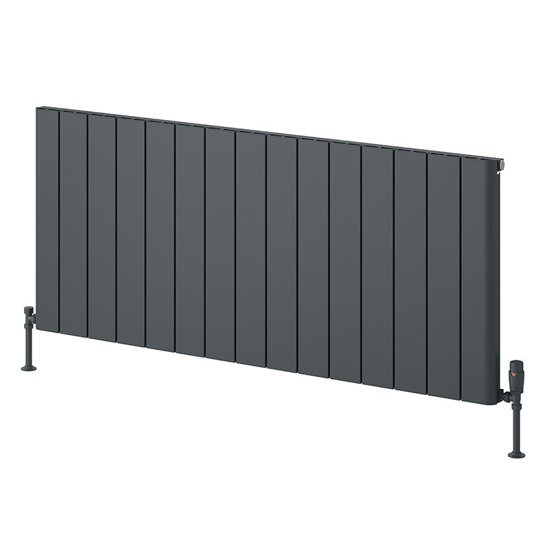 Reina Resia Horizontal Aluminium Radiator (6 sizes, 2 colours) - Brand New Bathrooms