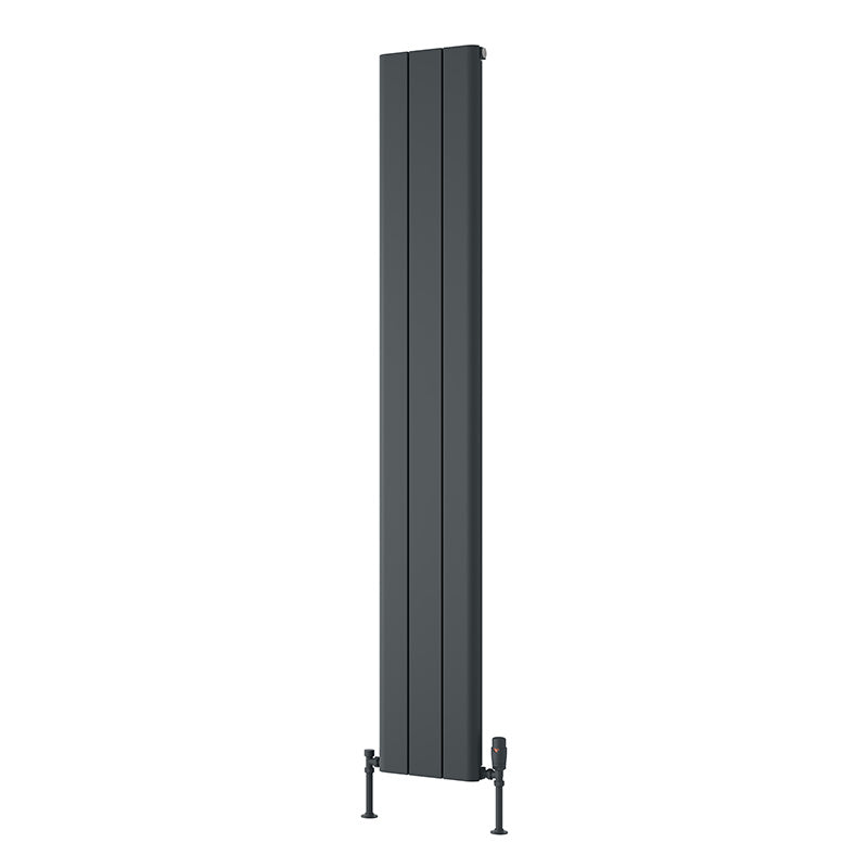 Reina Resia Vertical Aluminium Radiator (5 sizes, 2 colours) - Brand New Bathrooms