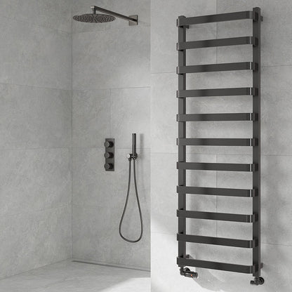 Reina Flora Vertical Mild Steel Towel Radiator (3 sizes, 2 colours) - Brand New Bathrooms