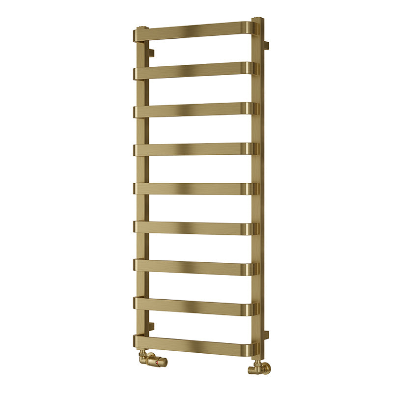 Reina Flora Vertical Mild Steel Towel Radiator (3 sizes, 2 colours) - Brand New Bathrooms
