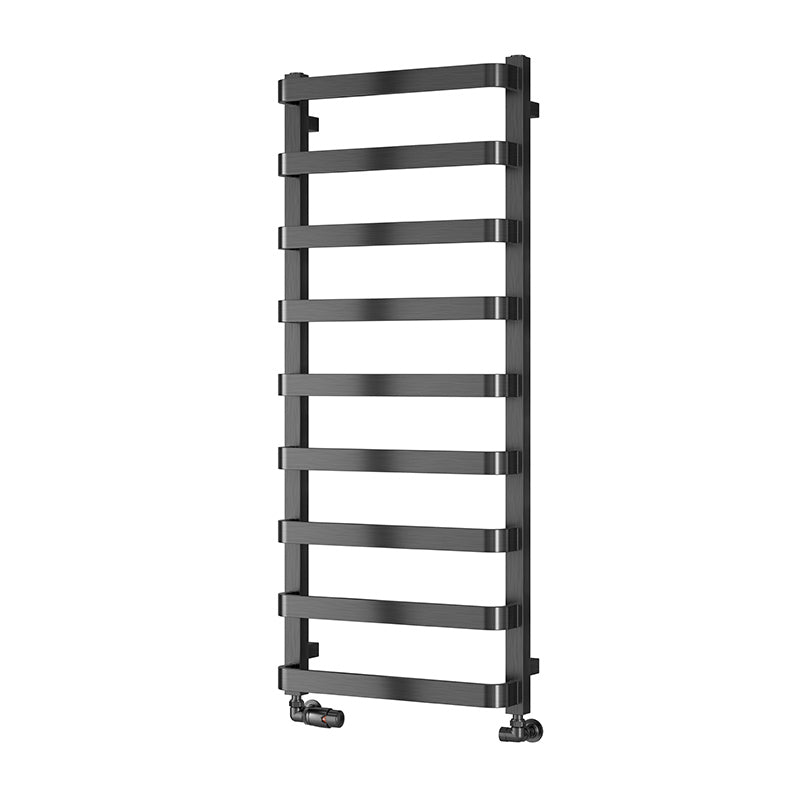 Reina Flora Vertical Mild Steel Towel Radiator (3 sizes, 2 colours) - Brand New Bathrooms