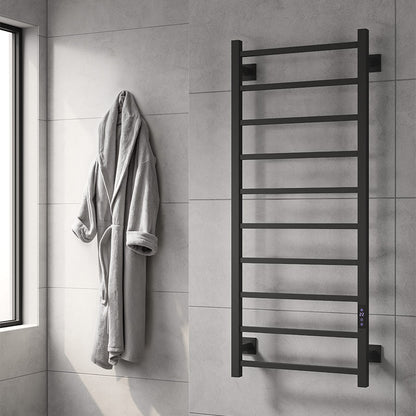 Reina Velino Dry Electric Stainless Steel Towel Radiator (2 sizes, 2 colours) - Brand New Bathrooms