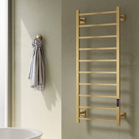 Reina Velino Dry Electric Stainless Steel Towel Radiator (2 sizes, 2 colours) - Brand New Bathrooms