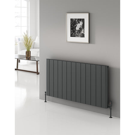 Reina Resia Horizontal Aluminium Radiator (6 sizes, 2 colours) - Brand New Bathrooms