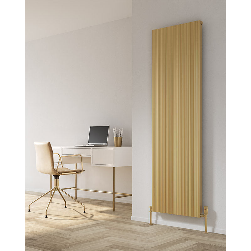 Reina Melvin Vertical Aluminium Radiator (2 sizes, 5 colours) - Brand New Bathrooms