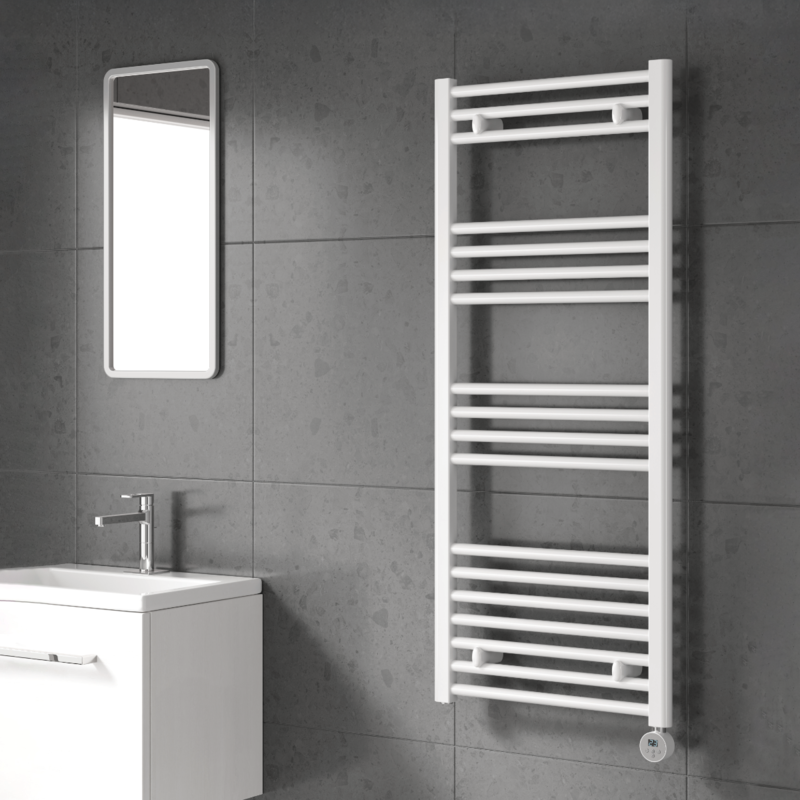 Reina Capo Electric Towel Rail (12 sizes, 4 colours, 2 styles) - Brand New Bathrooms
