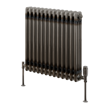 Reina Colona Horizontal 2 Column Mild Steel Radiator (8 sizes, 3 colours) - Brand New Bathrooms