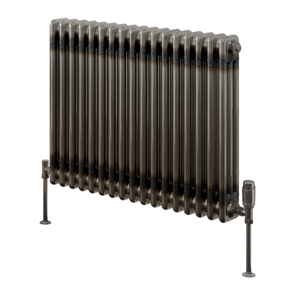 Reina Colona Horizontal 3 Column Mild Steel Radiator (13 sizes, 3 colours) - Brand New Bathrooms