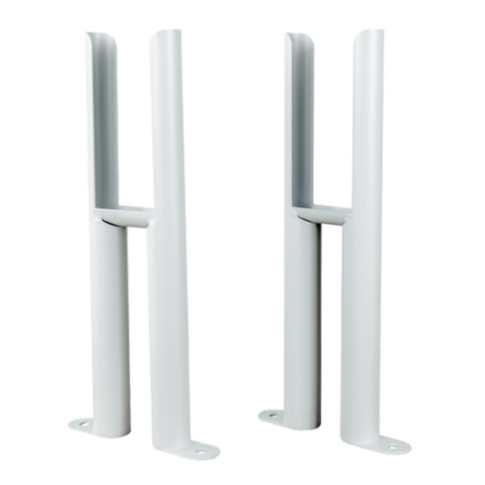Reina Colona Radiator Feet (3 sizes, White) - Brand New Bathrooms
