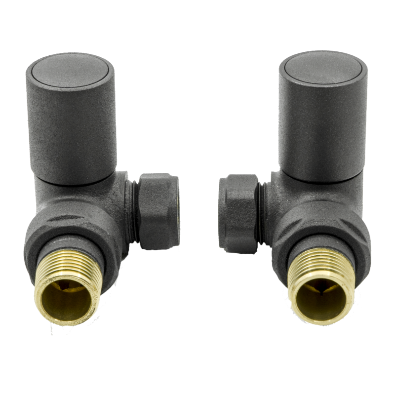 Reina Crova Corner Radiator Valves (1 size, 7 colours) - Brand New Bathrooms
