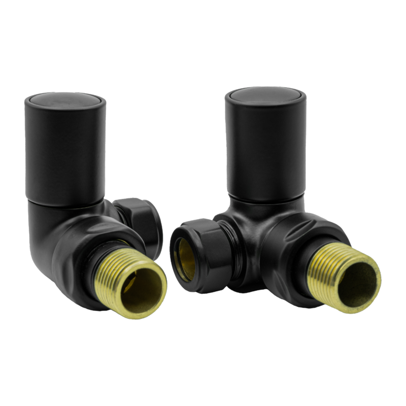 Reina Crova Corner Radiator Valves (1 size, 7 colours) - Brand New Bathrooms