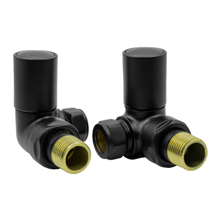 Reina Crova Corner Radiator Valves (1 size, 7 colours) - Brand New Bathrooms
