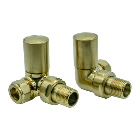 Reina Crova Corner Radiator Valves (1 size, 7 colours) - Brand New Bathrooms