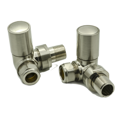 Reina Crova Corner Radiator Valves (1 size, 7 colours) - Brand New Bathrooms