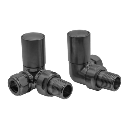 Reina Crova Corner Radiator Valves (1 size, 7 colours) - Brand New Bathrooms