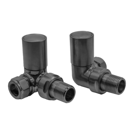 Reina Crova Corner Radiator Valves (1 size, 7 colours) - Brand New Bathrooms
