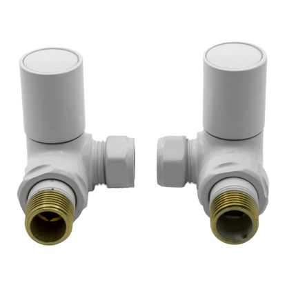 Reina Crova Corner Radiator Valves (1 size, 7 colours) - Brand New Bathrooms