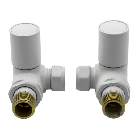 Reina Crova Corner Radiator Valves (1 size, 7 colours) - Brand New Bathrooms