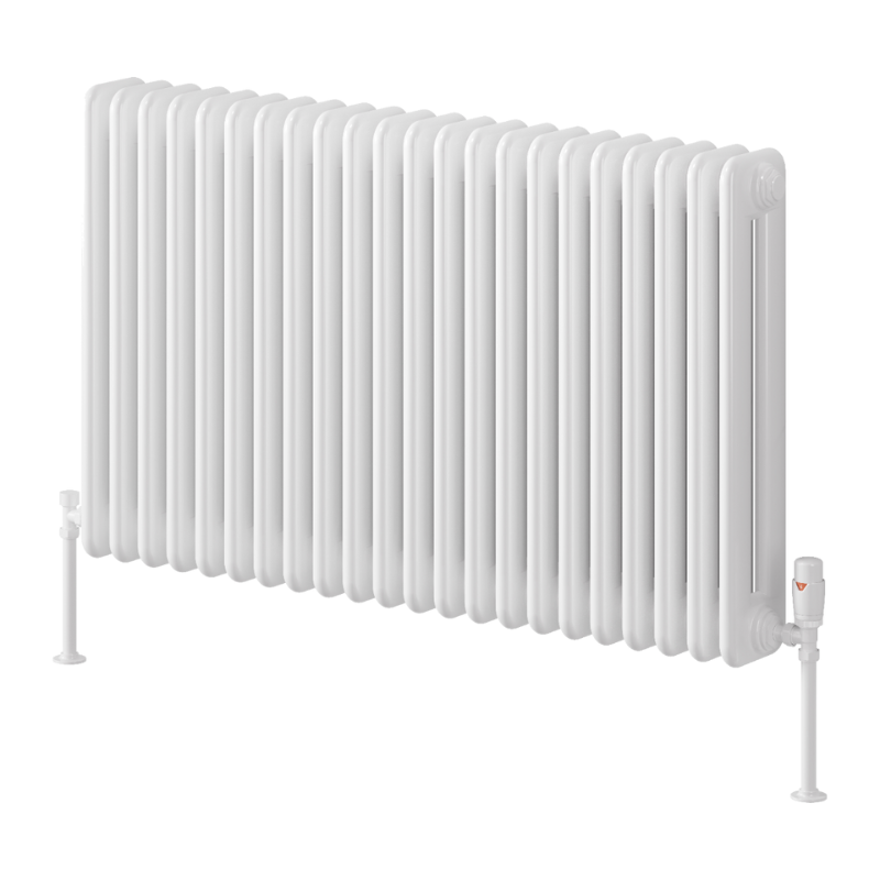 Reina Hedingham Horizontal Designer Column Mild Steel Radiator (5 sizes, 2 colours) - Brand New Bathrooms