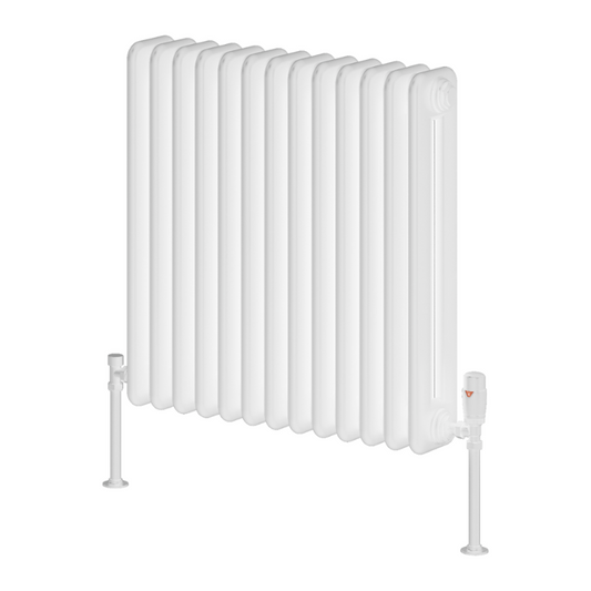 Reina Hedingham Horizontal Designer Column Mild Steel Radiator (5 sizes, 2 colours) - Brand New Bathrooms