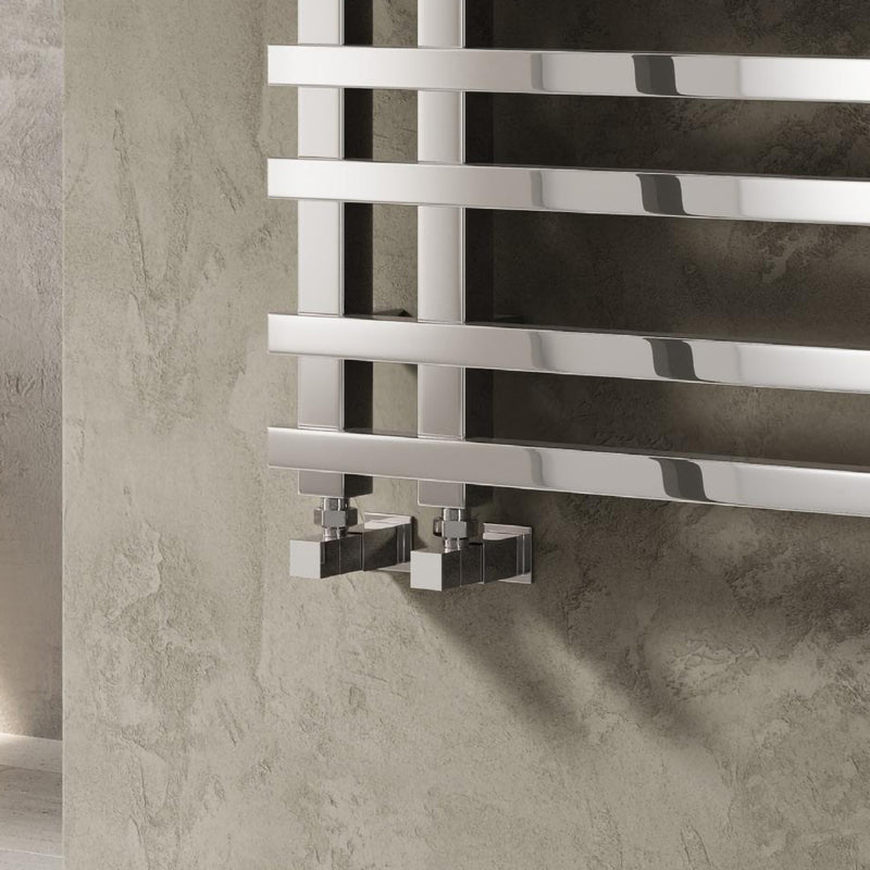 Reina Loge Angled Radiator Valves (1 size, 3 colours) - Brand New Bathrooms