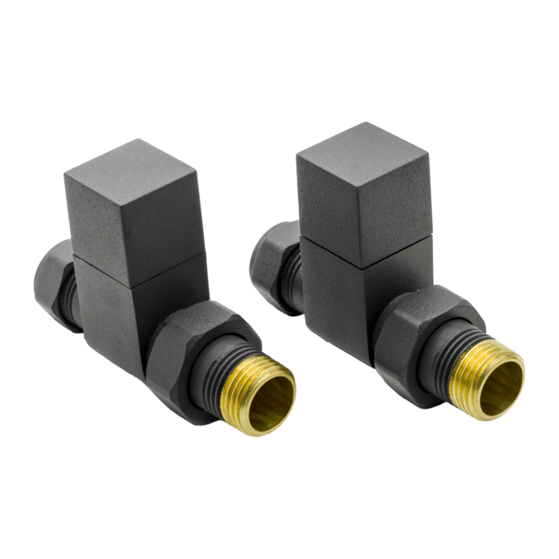 Reina Loge Straight Radiator Valves (1 size, 3 colours) - Brand New Bathrooms