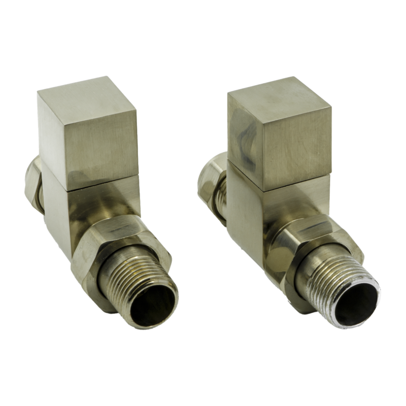 Reina Loge Straight Radiator Valves (1 size, 3 colours) - Brand New Bathrooms