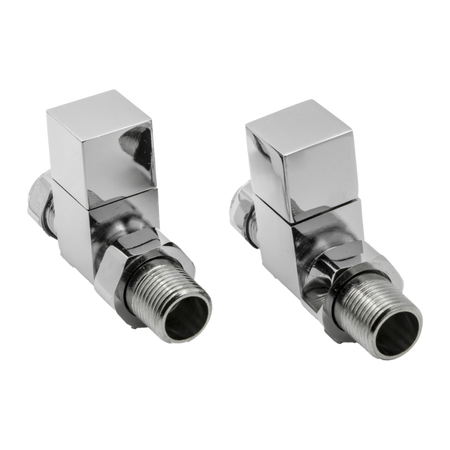 Reina Loge Straight Radiator Valves (1 size, 3 colours) - Brand New Bathrooms
