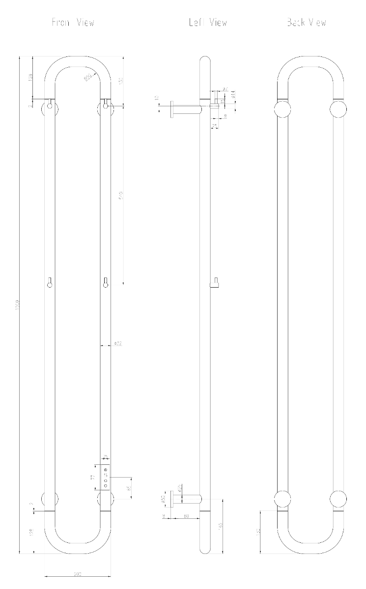 Reina Pelmo Dry Electric Stainless Steel Towel Radiator (1 size, 4 colours) - Brand New Bathrooms