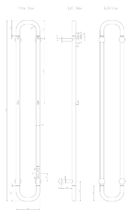 Reina Pelmo Dry Electric Stainless Steel Towel Radiator (1 size, 4 colours) - Brand New Bathrooms