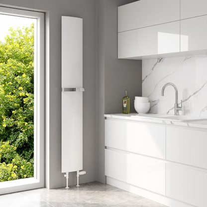 Reina Picoli Vertical Designer Aluminium Radiator (2 sizes, 3 colours) - Brand New Bathrooms