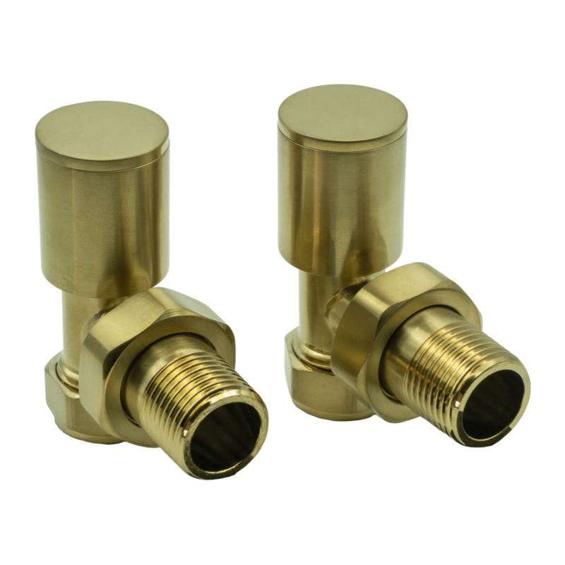 Reina Portland Angled Radiator Valves (1 size, 7 colours) - Brand New Bathrooms