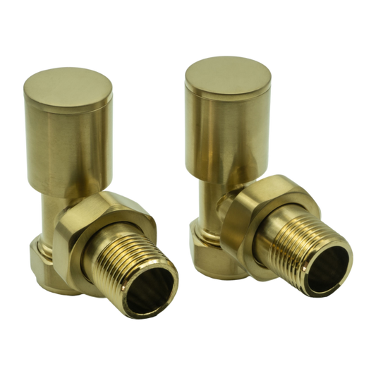 Reina Portland Angled Radiator Valves (1 size, 7 colours) - Brand New Bathrooms