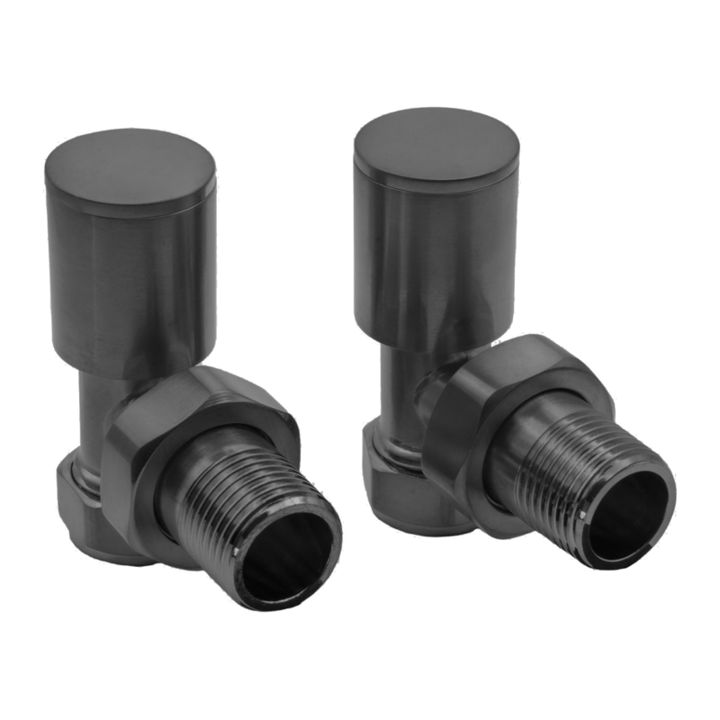 Reina Portland Angled Radiator Valves (1 size, 7 colours) - Brand New Bathrooms